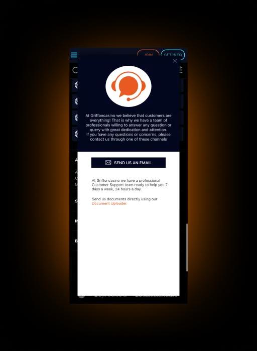 Griffon Casino  Support
